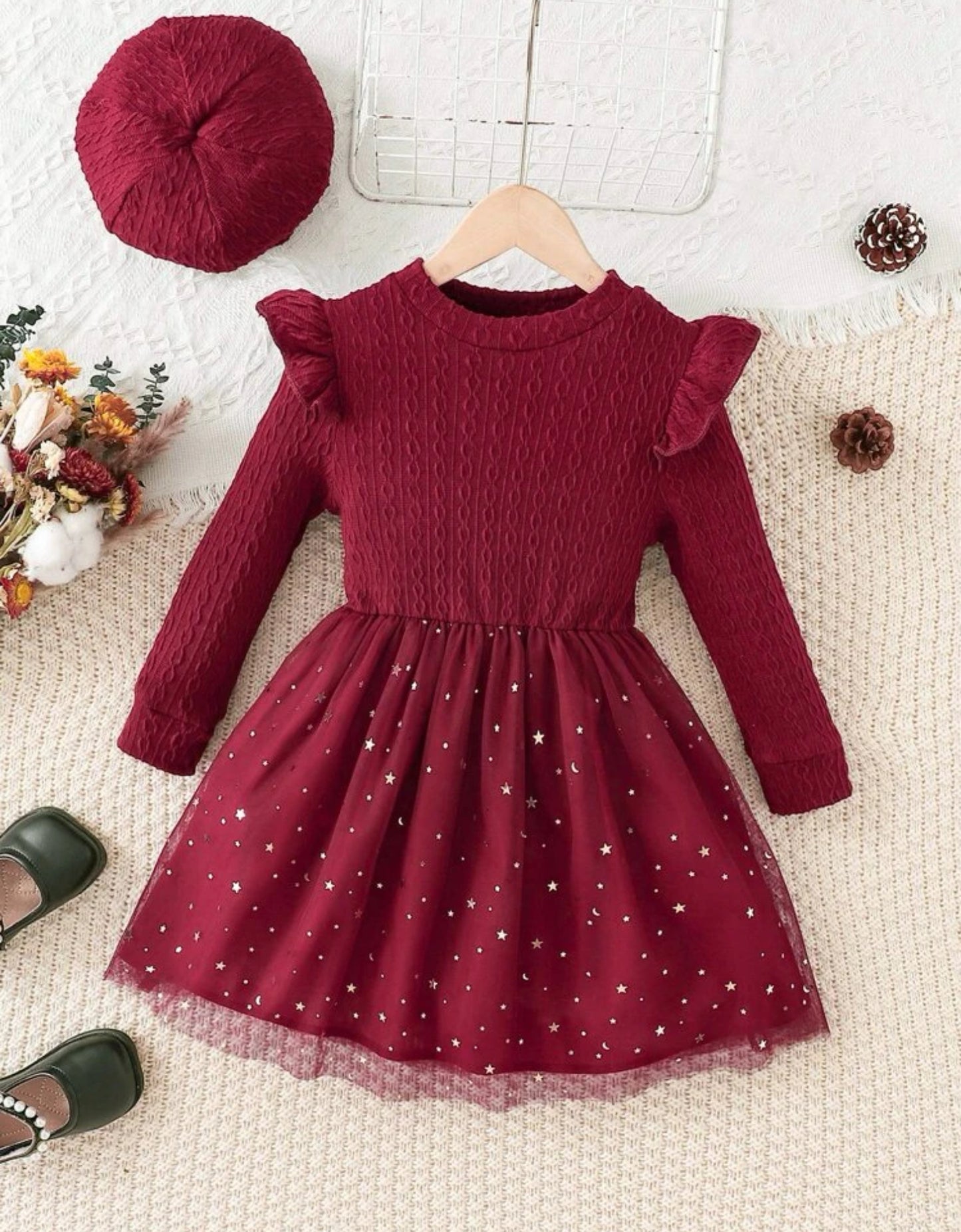 Vestido con gorro sizes 5y / 6y / 7y