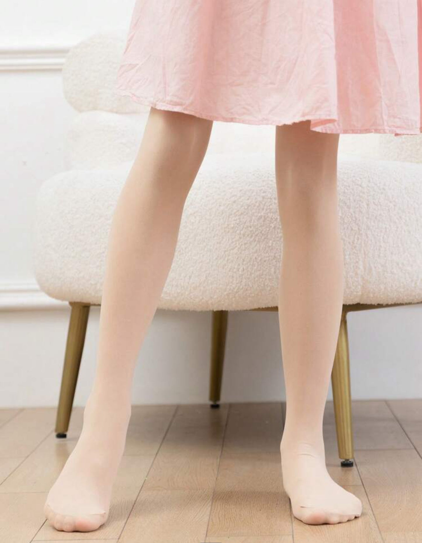 Medias panti beige para niñas